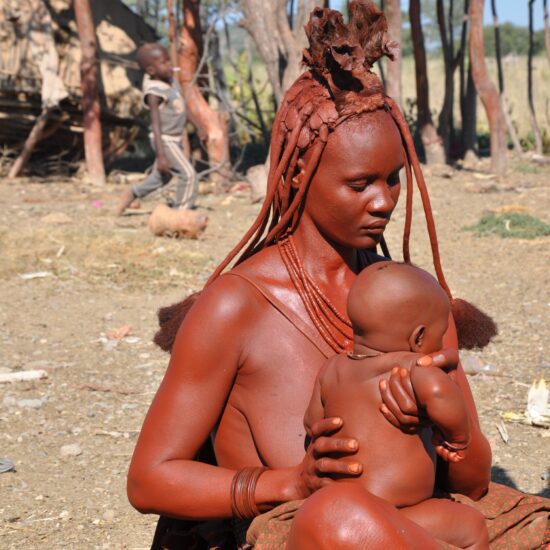 himba con bambino